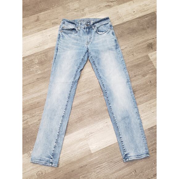 American Eagle Next Level Flex Light Washed Skinny Leg Jeans | Size 28x32 - Picture 6 of 6